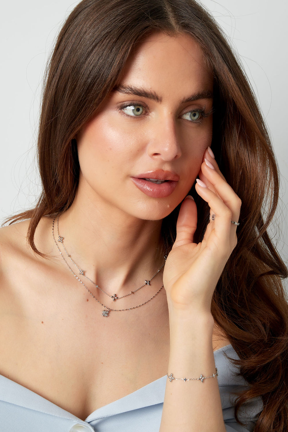 flower party necklace