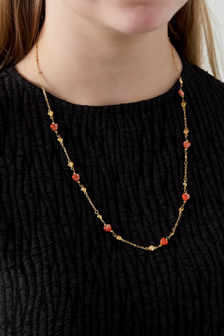 embrace the love necklace - green and