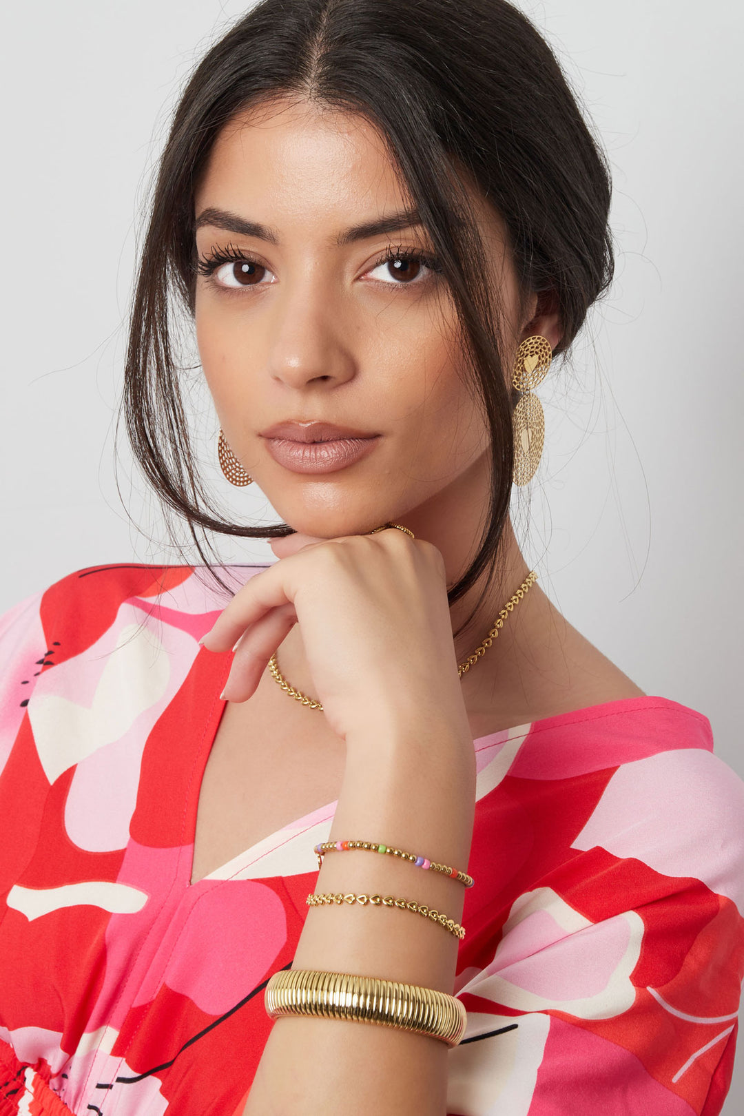 bracelet linked hearts