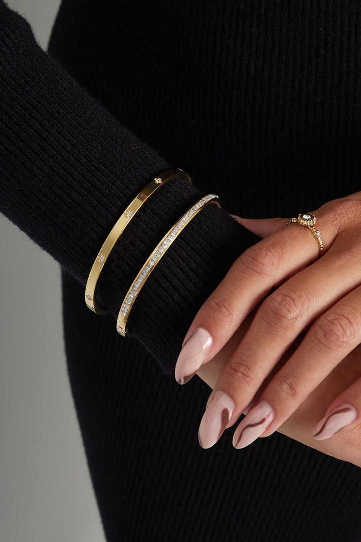 Slave bracelet thin stones