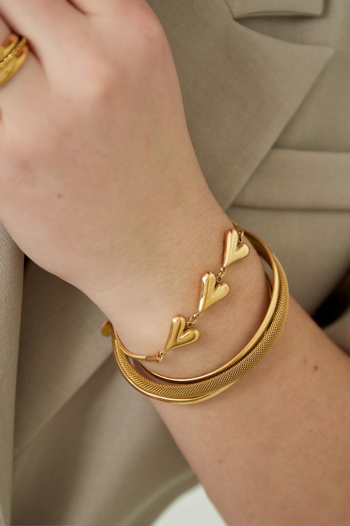 hearts unfolded bracelet