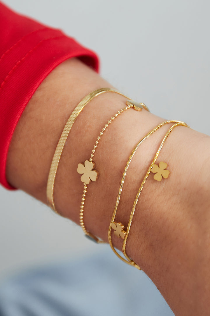 double clover bracelet