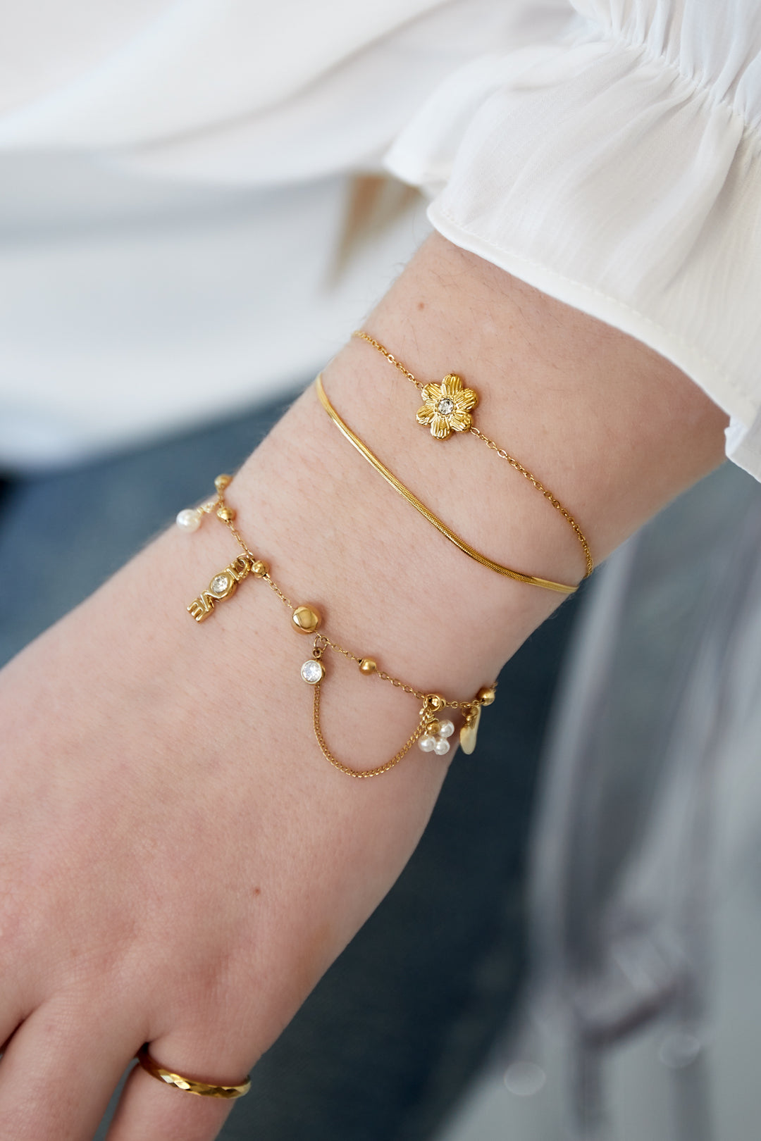 flower love bracelet