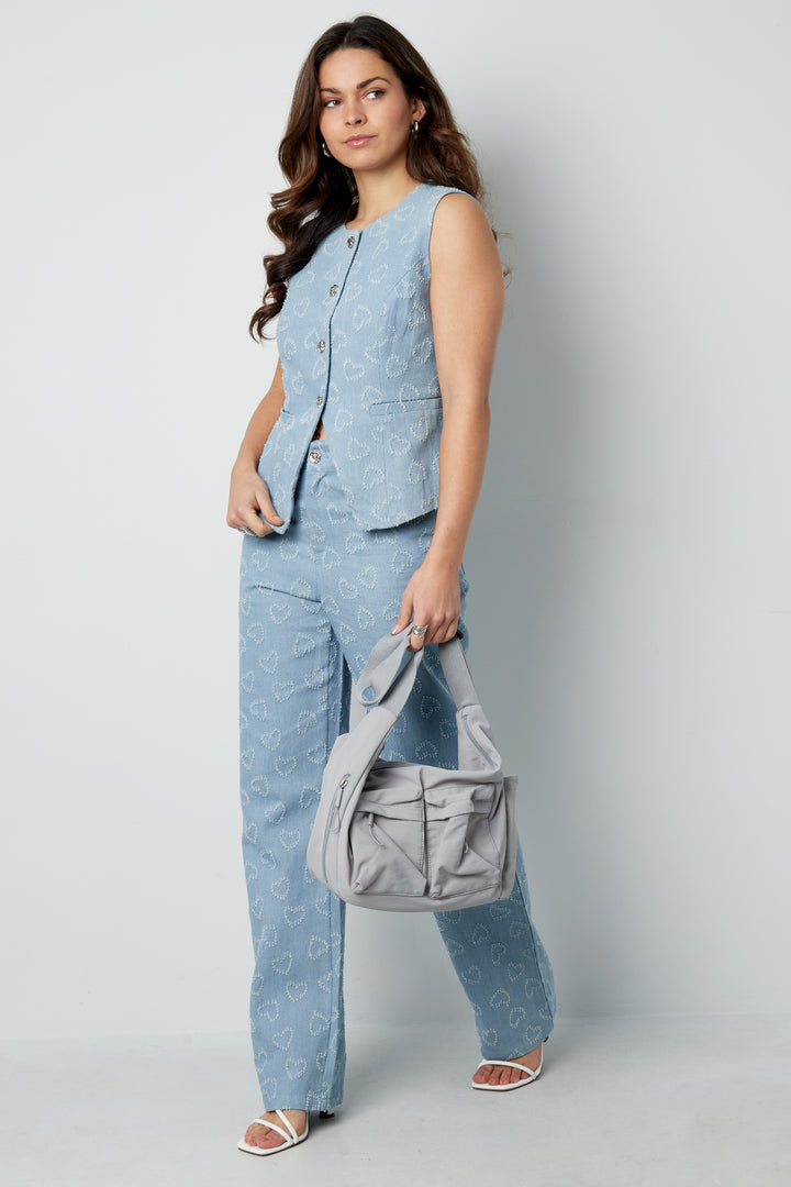 Crossbody bag with compartments