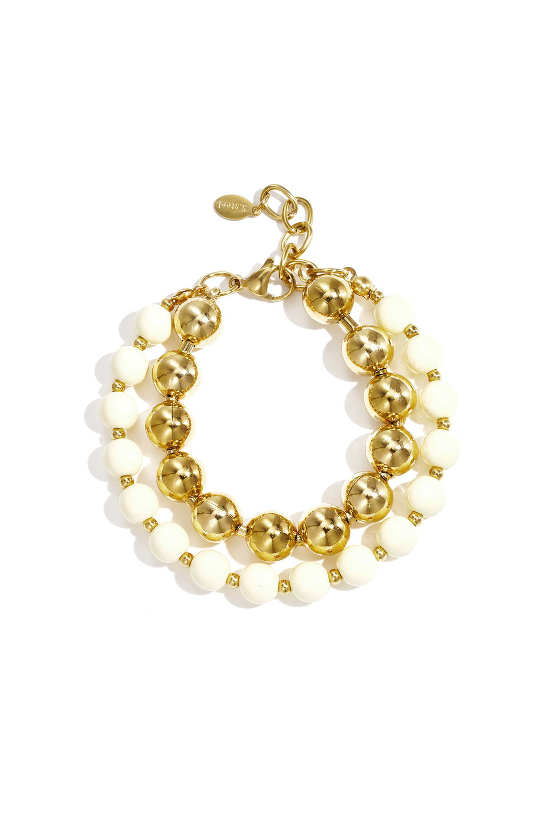 Linked bead bracelets