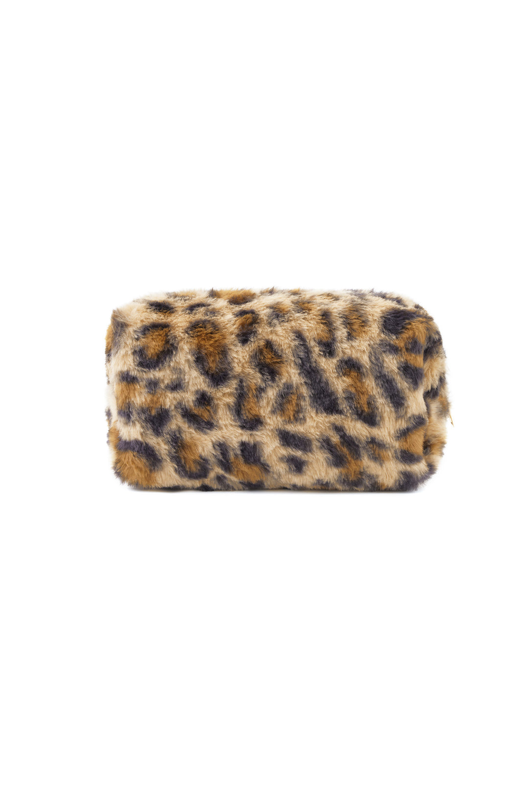 Soft leopard makeup bag