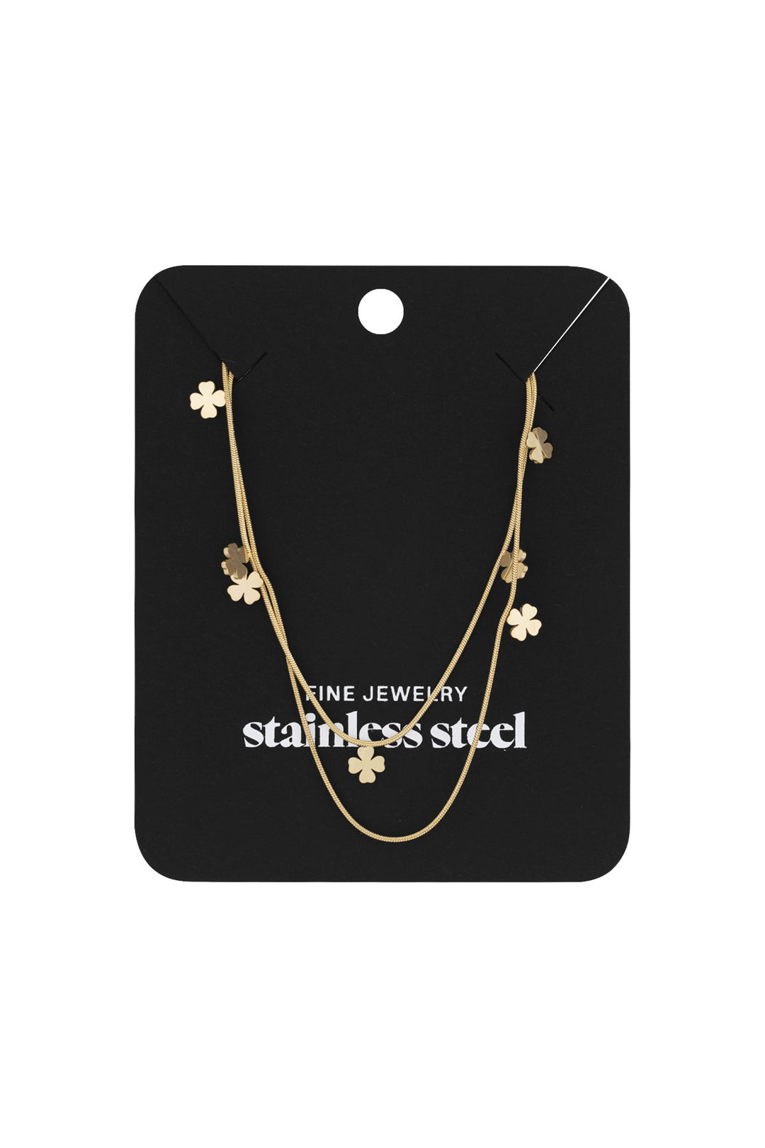 double clover necklace