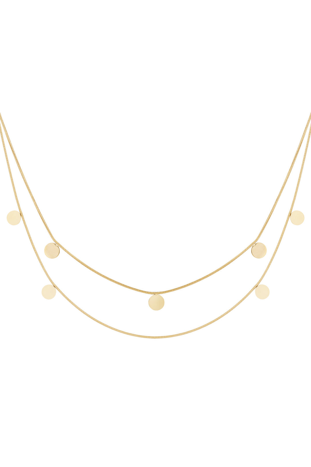 double necklace coins