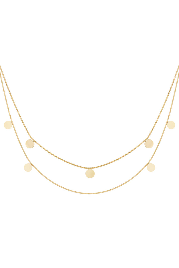 double necklace coins