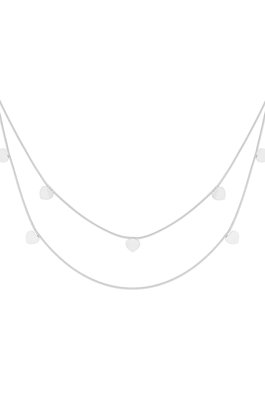 double heart necklace