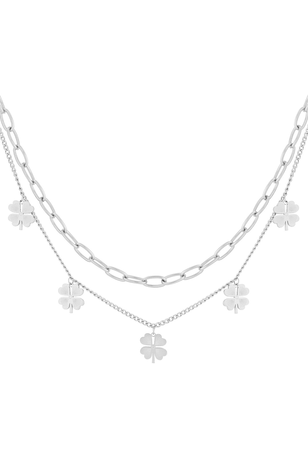 layered luck necklace