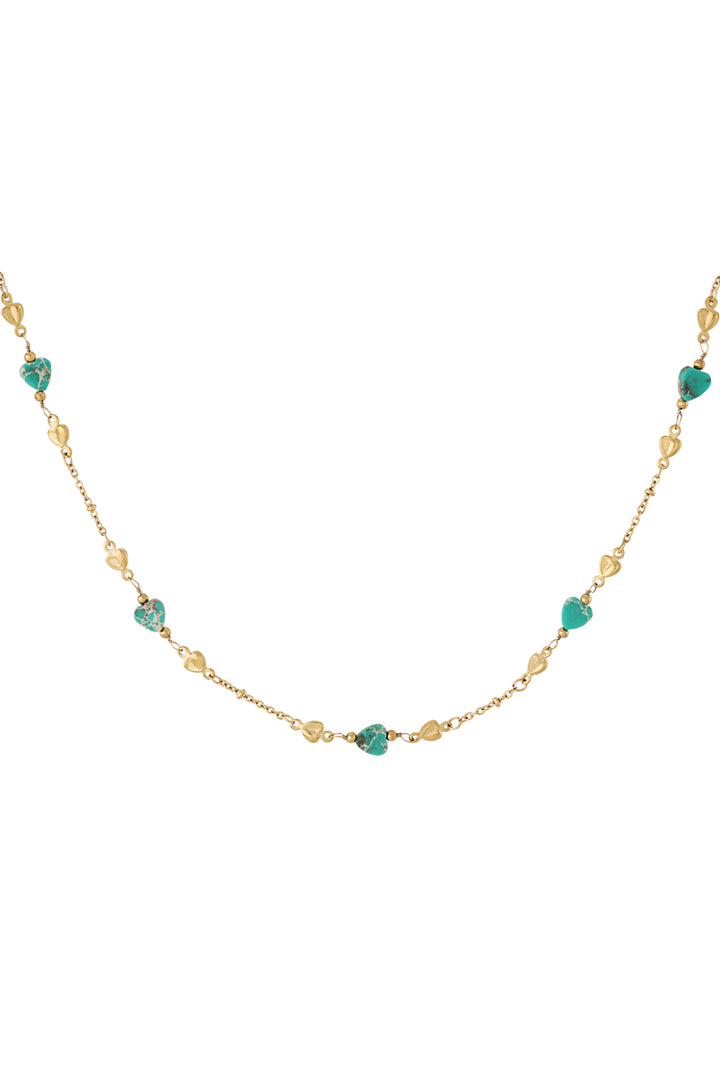 embrace the love necklace - green and