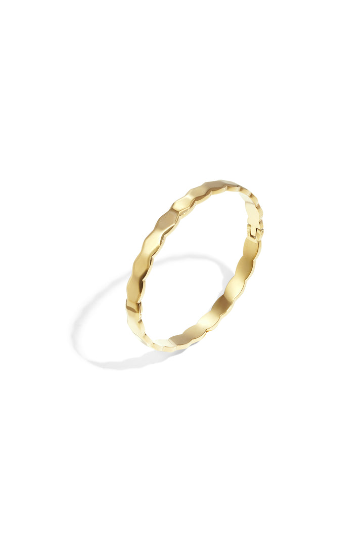 Irregular shape bangle bracelet