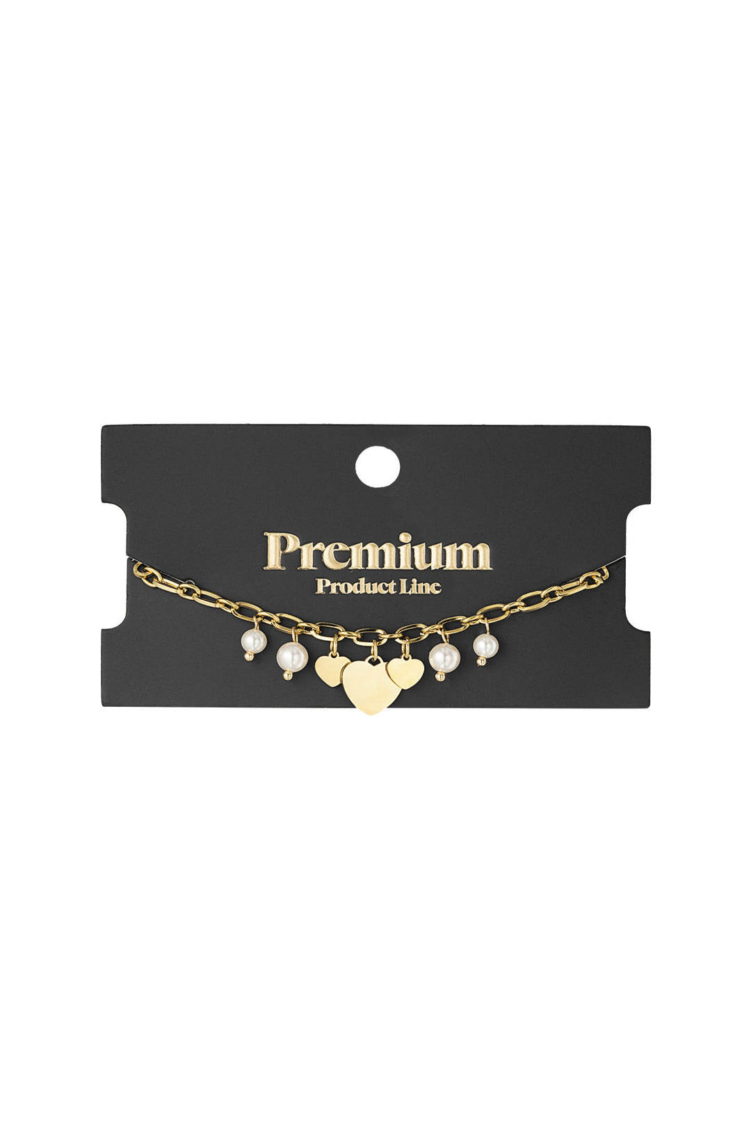 hearts & pearls bracelet