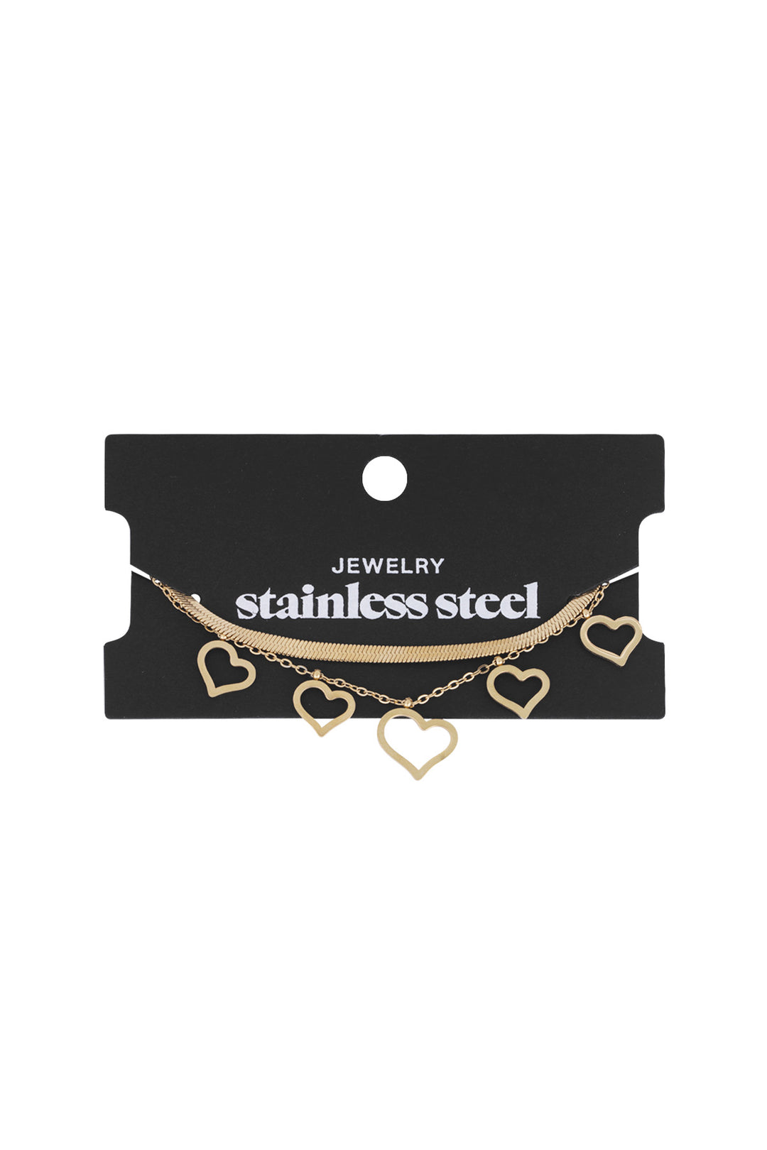 chunky heart bracelet