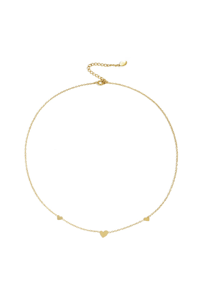 classic necklace with hearts