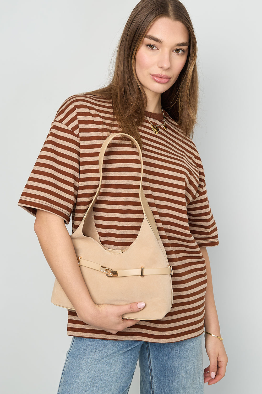 Shoulder Bags Solid Color Casual Suede Daily Accessories