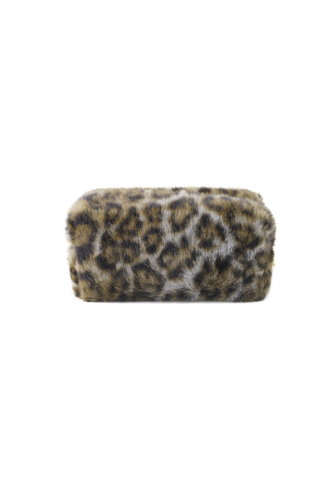 Soft leopard makeup bag