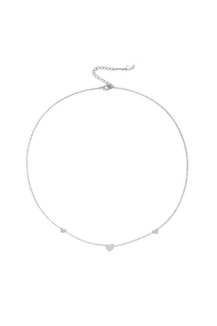 classic necklace with hearts