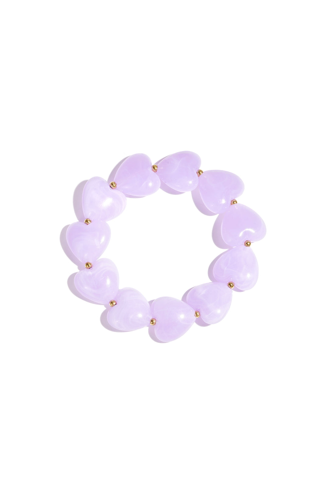 Bracelet with heart-shaped beads