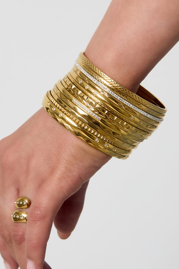 Stainless Steel Bangles Geometric Daily Daily