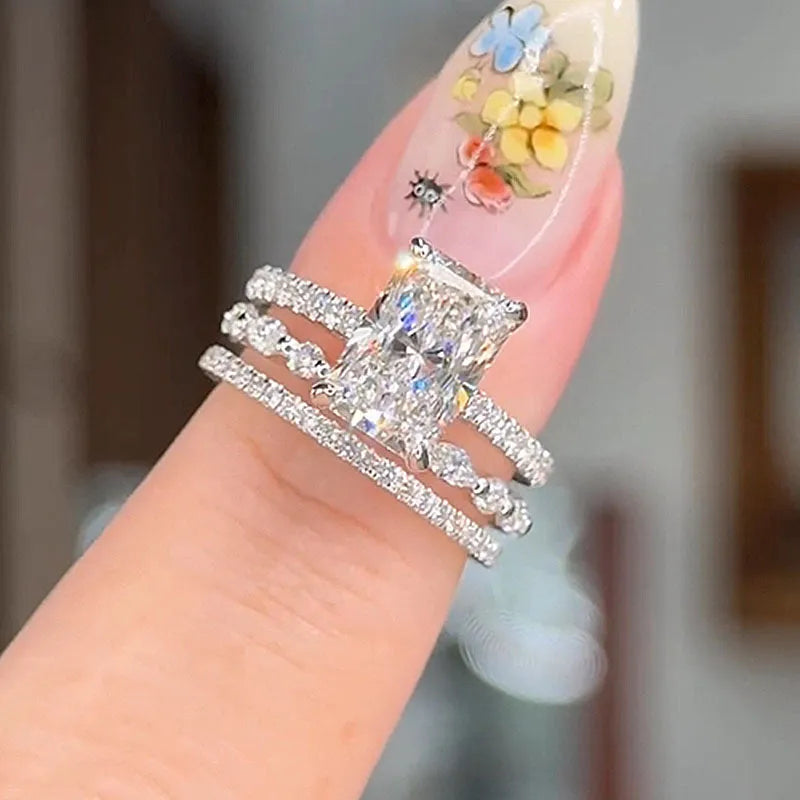 Jaily 3-delige trouwringenset