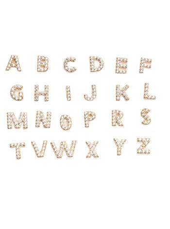 Oorbellen met initialen (1 stuk)