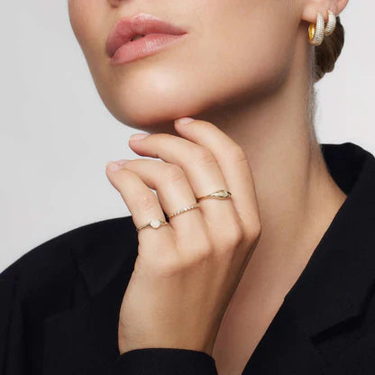 Diamanten koepelring