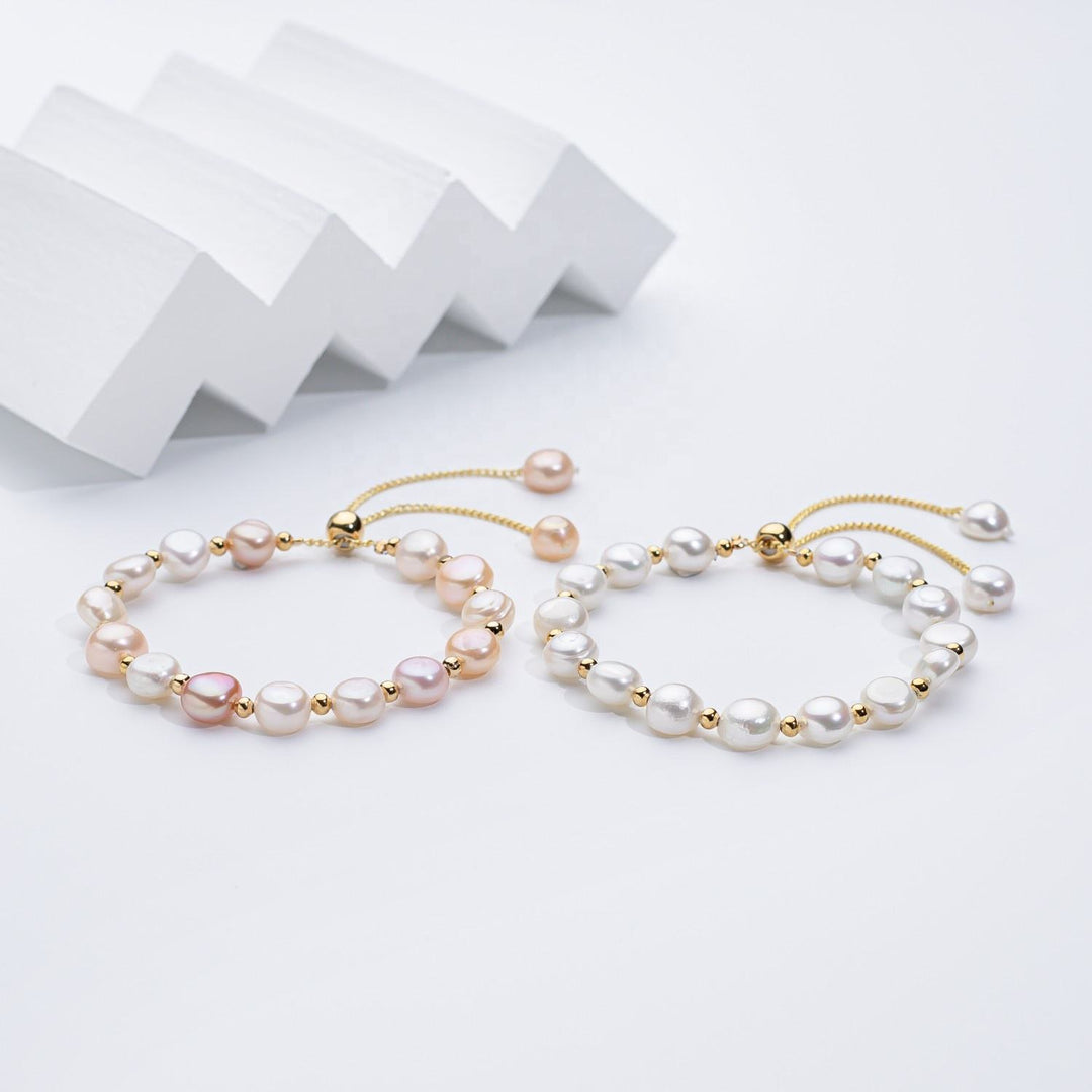 Zilveren kralenarmband