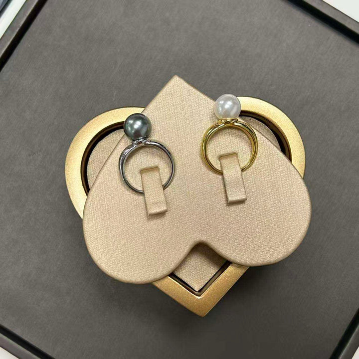 Vintage Perle Geometrisk Ring