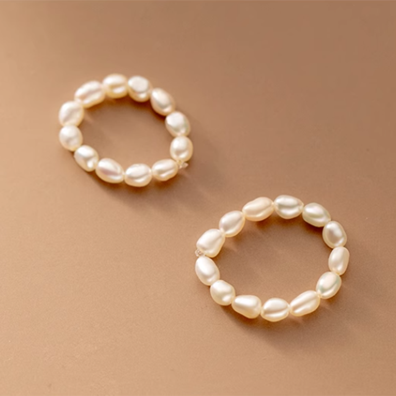 Naturlig Barok Perle Ring