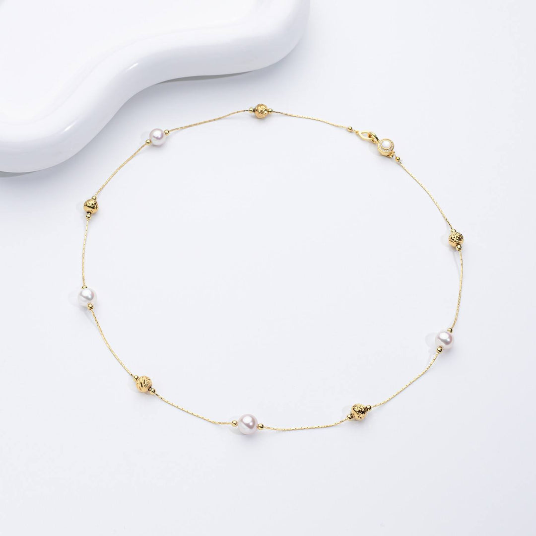 Zoetwaterparel choker ketting