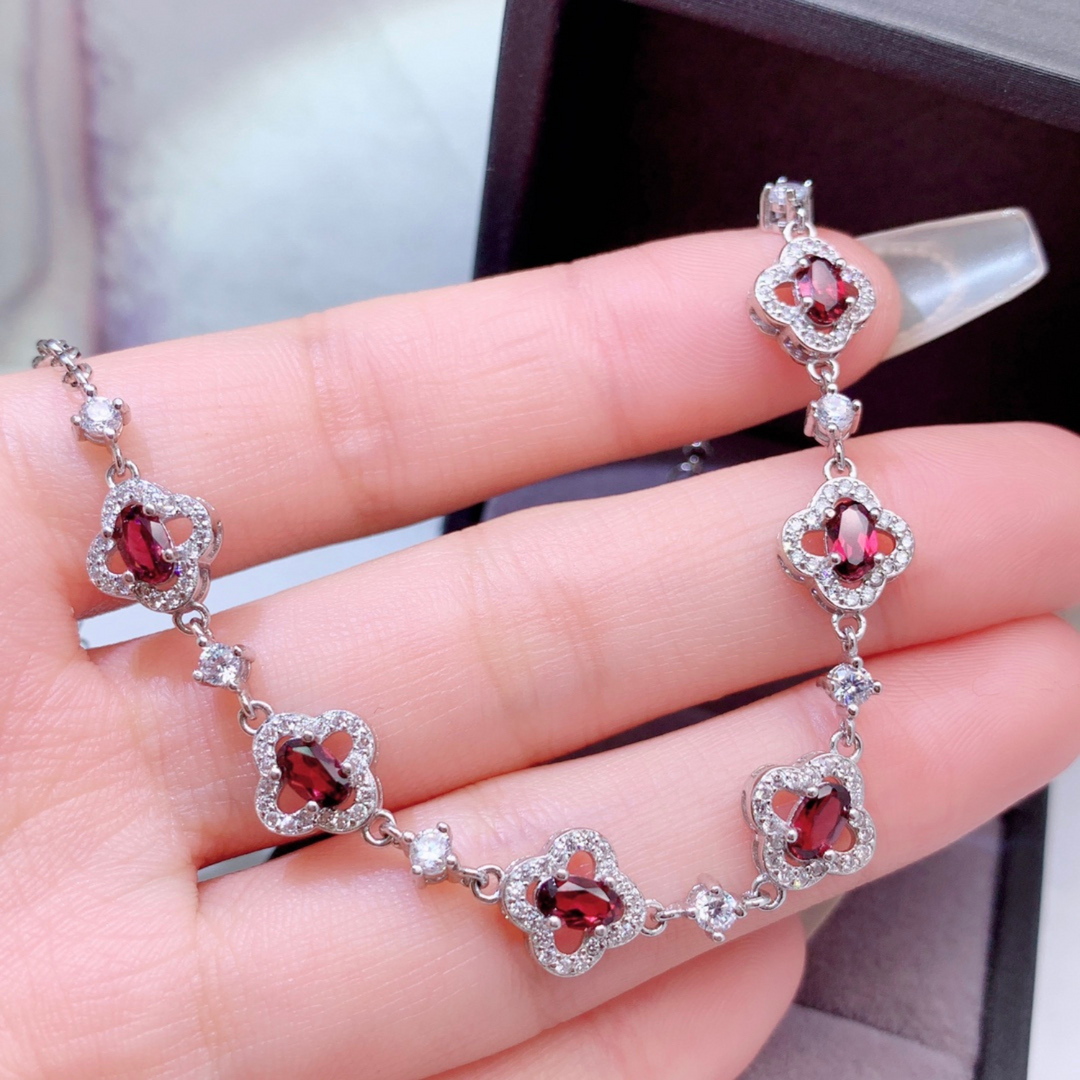 Naturlig Granatarmbånd