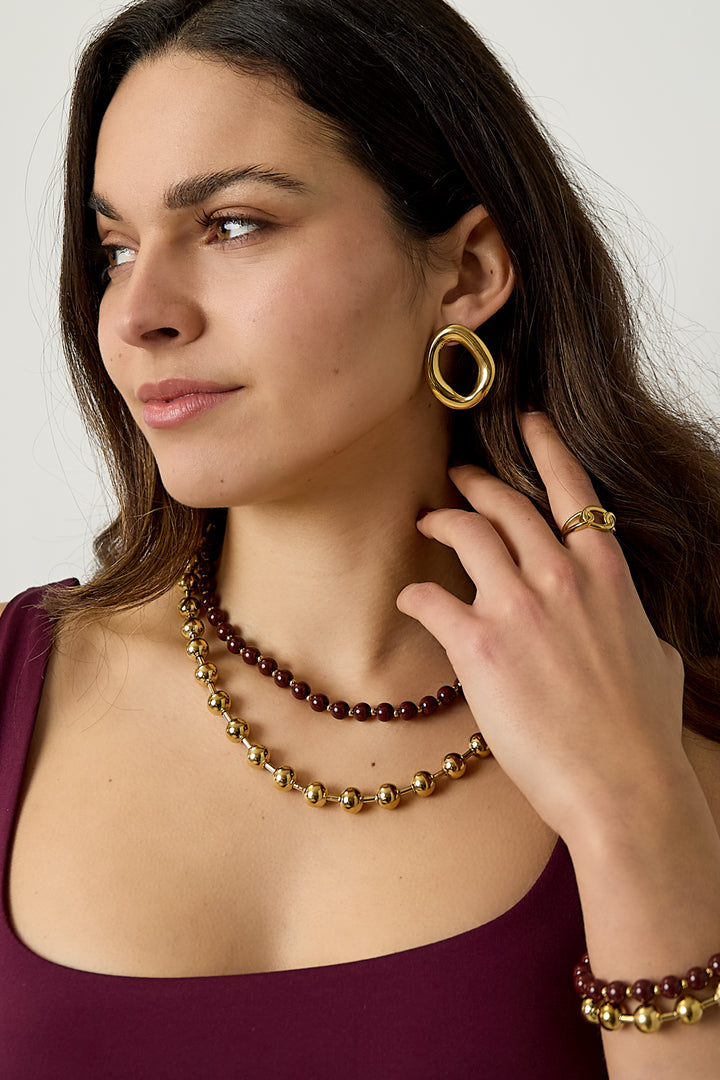 Acrylic Layered Necklaces Beads Casual Daily Simple Series Women's jewelry