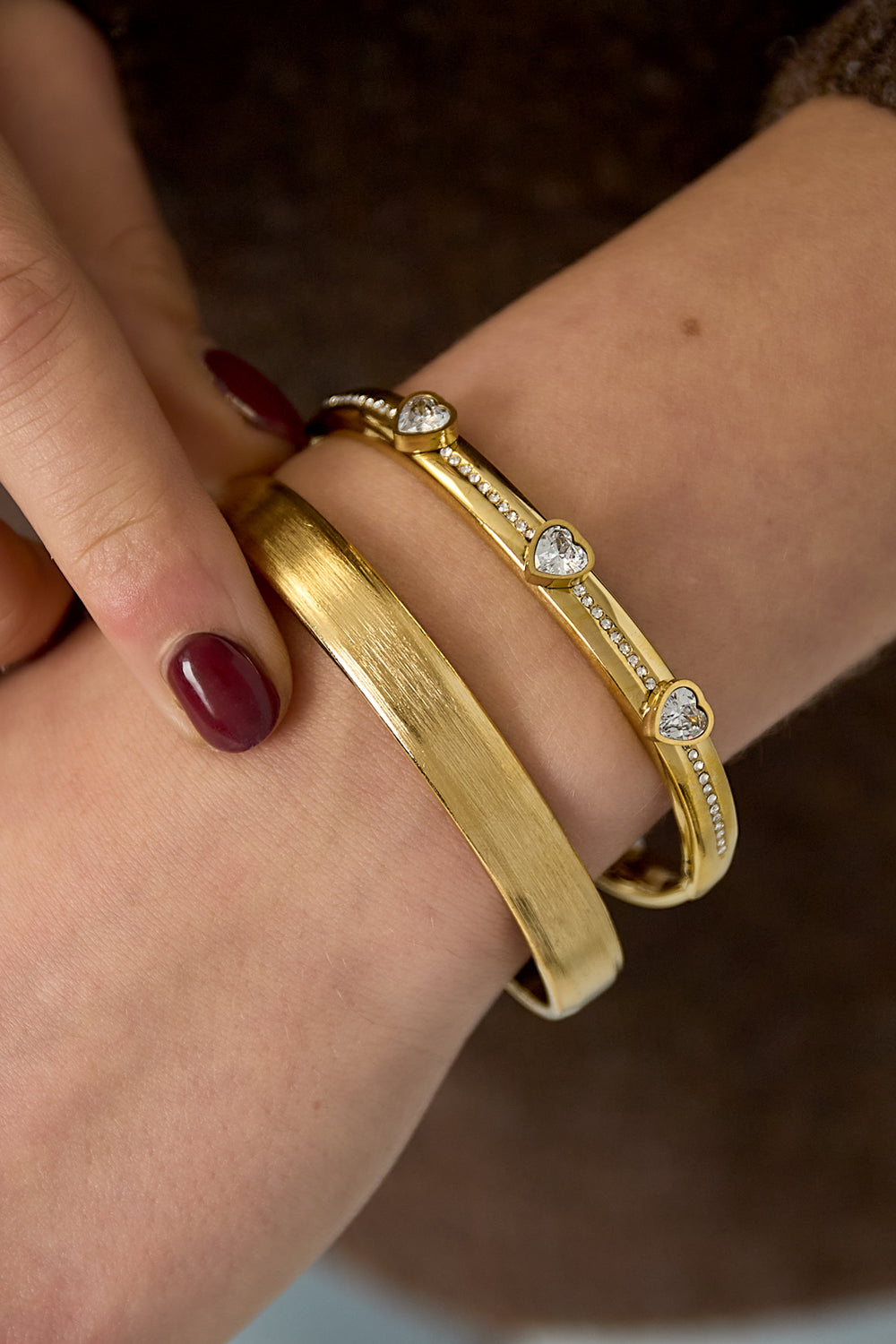 Stainless Steel Bangles circle Casual Daily Simple Series Women's jewelry