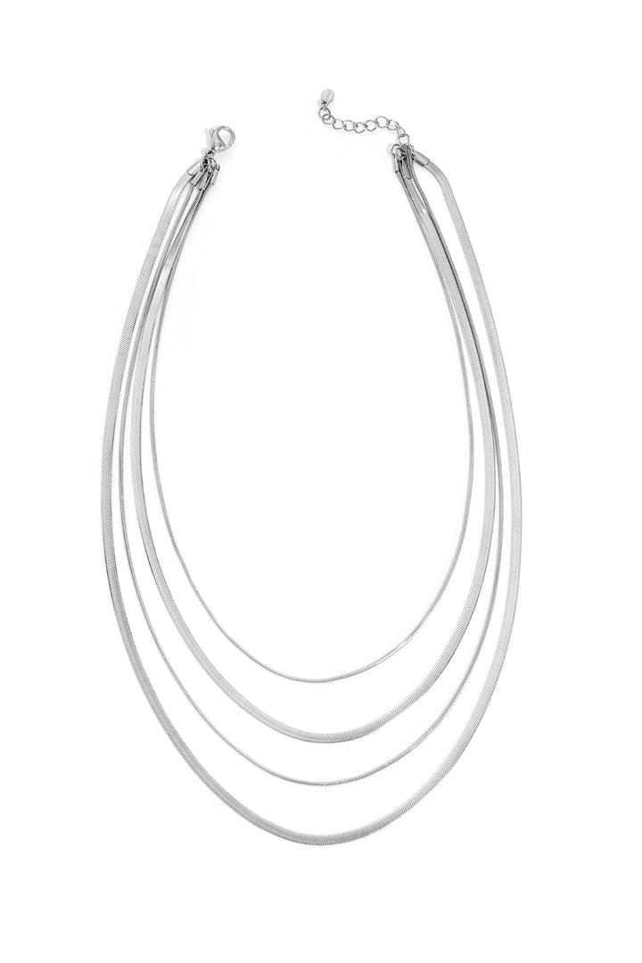 Layered herringbone necklaces