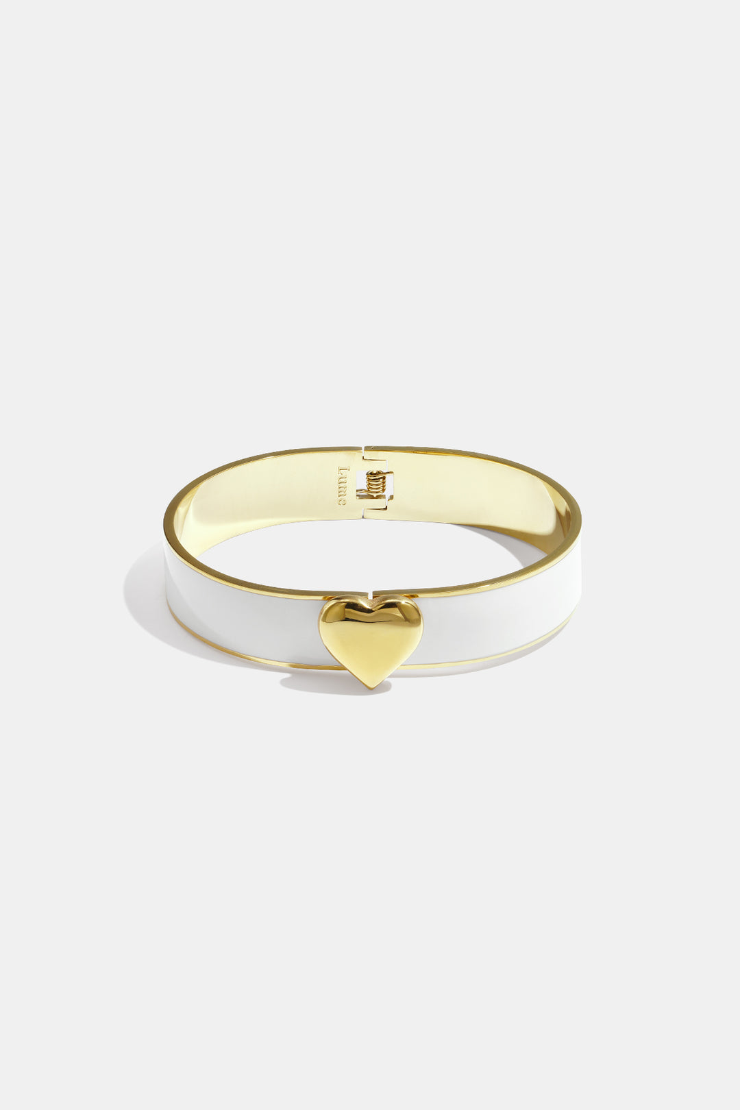 Stainless Steel Colorful Heart Bangles - 1.3cm