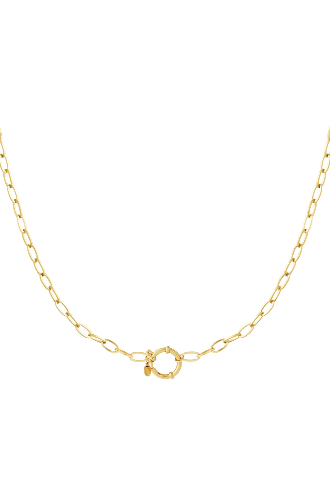 Golden knot necklace
