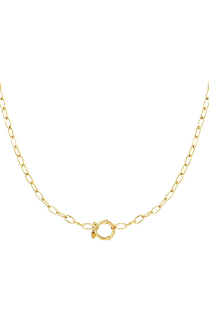 Golden knot necklace
