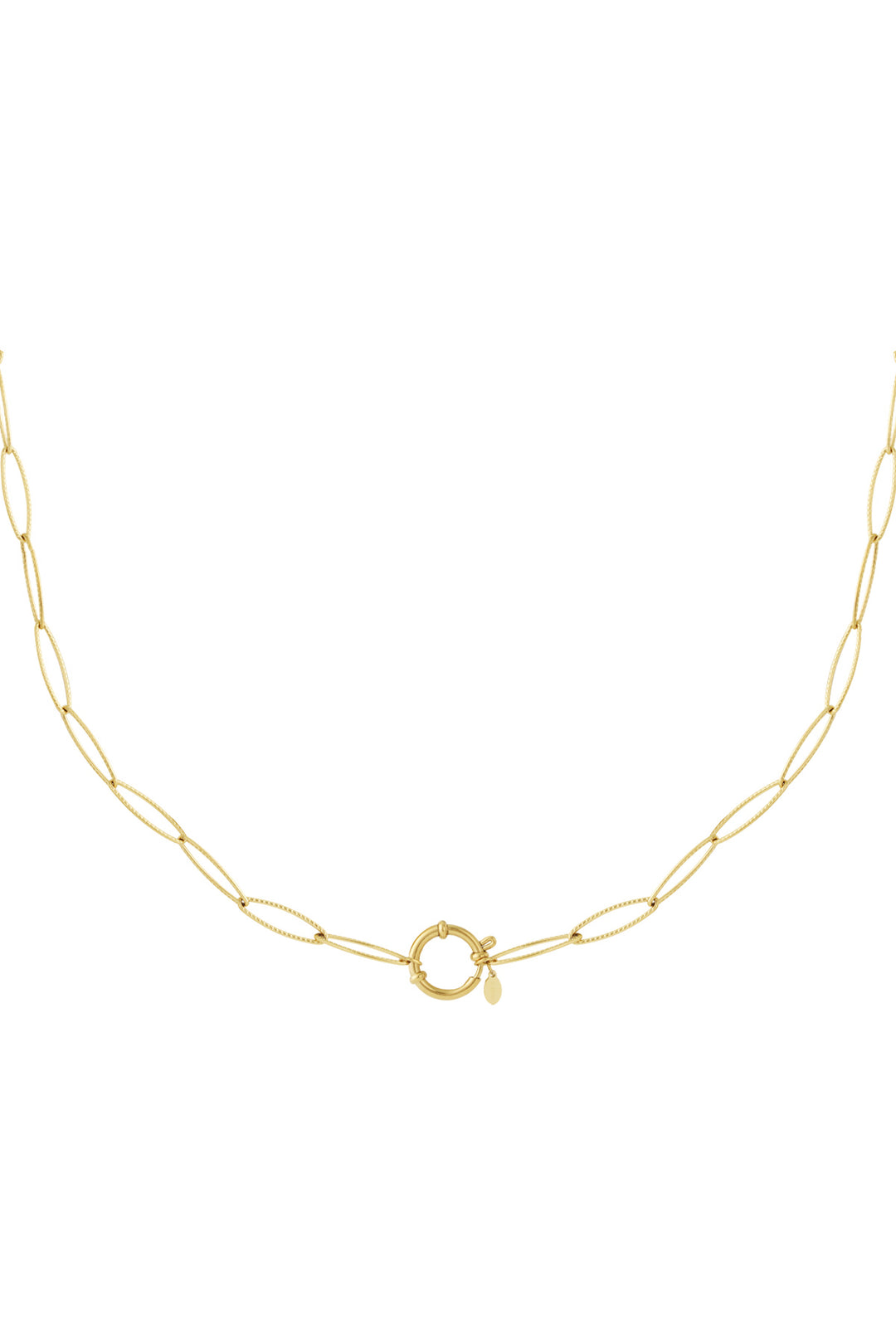 Golden loop necklace
