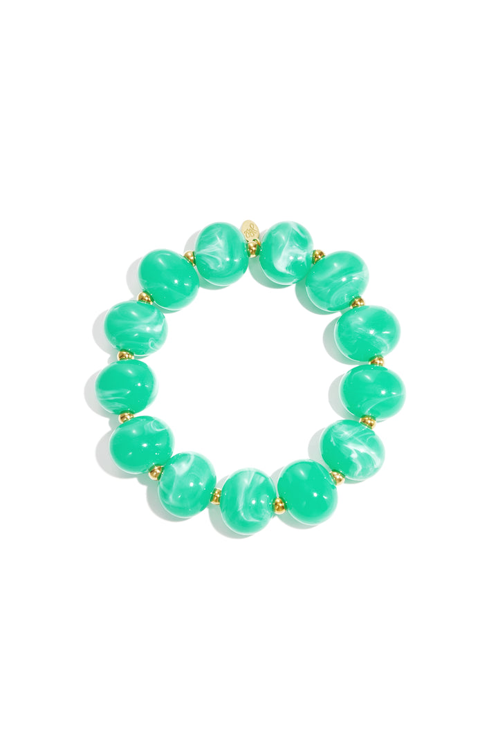 Simple elastic beaded bracelet, women's jewelry