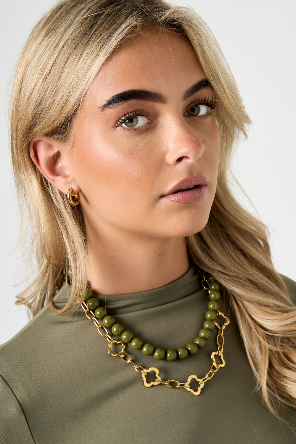 Stainless Steel Chain Necklaces Clover Casual Daily Simple Series Women's jewelry