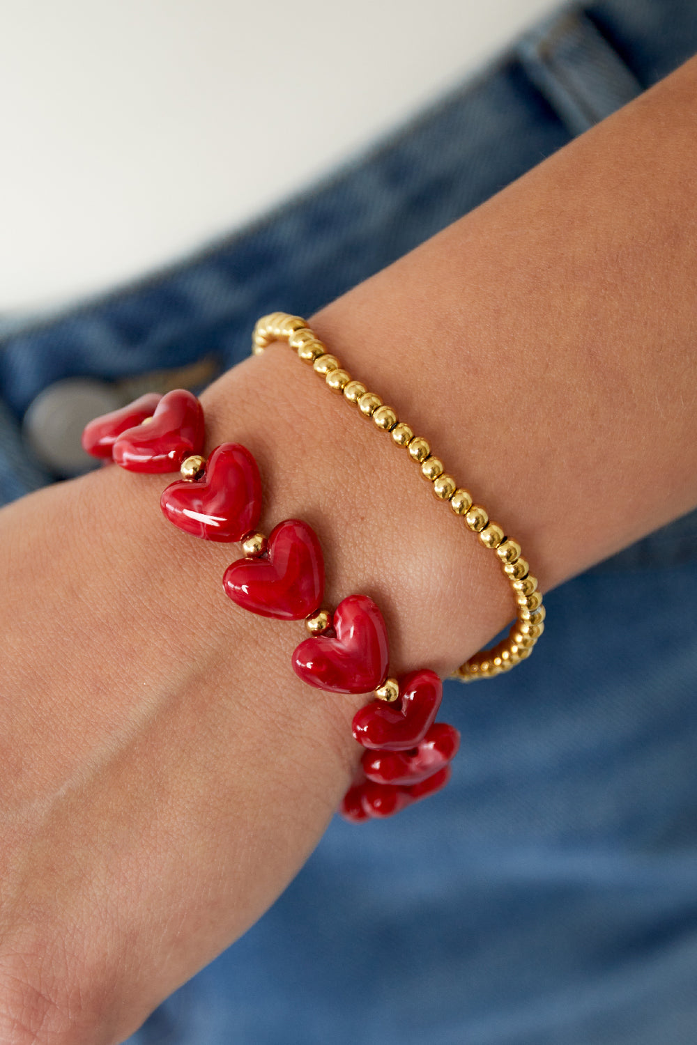 Solid bead bracelets-4mm