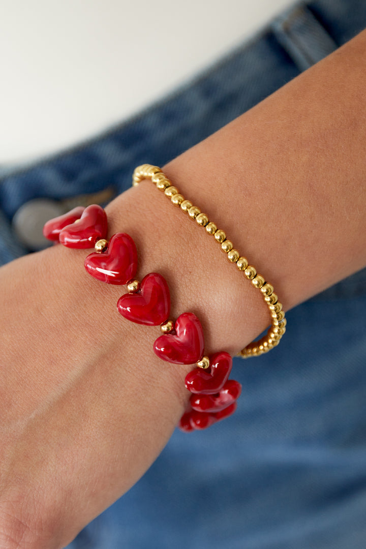 Solid bead bracelets-4mm