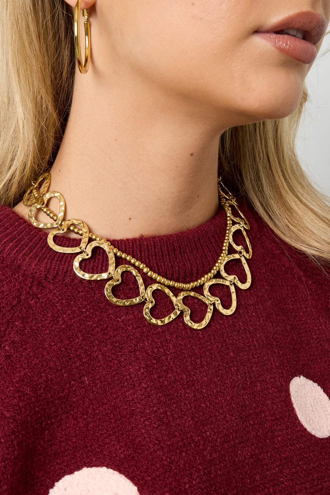 Stainless Steel Chain Necklaces Heart Casual Daily Simple Series Women's jewelry