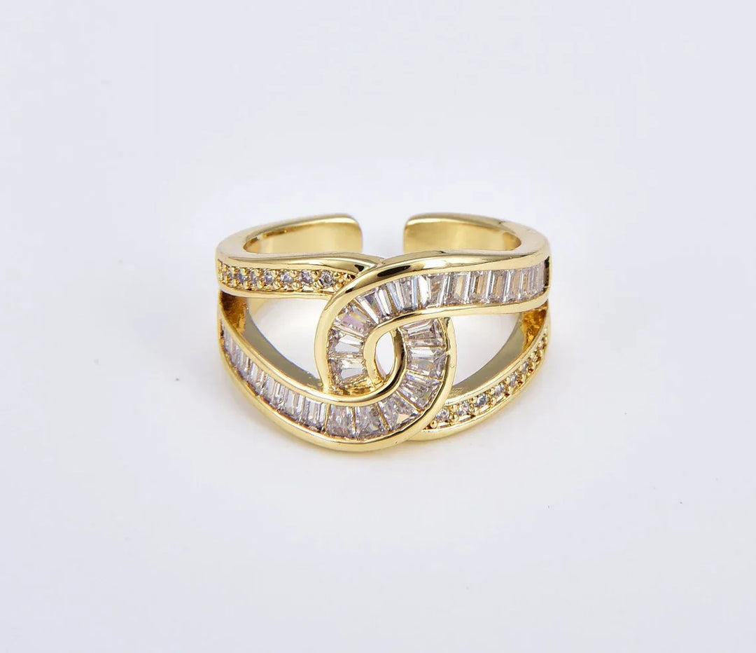 Geknoopte elegante ring