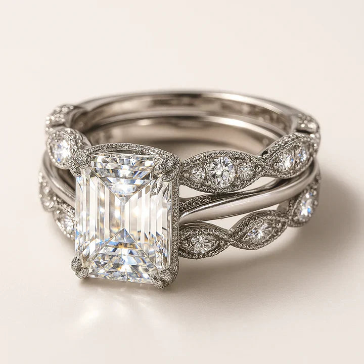 Vintage Sølv Lys Lag Ring