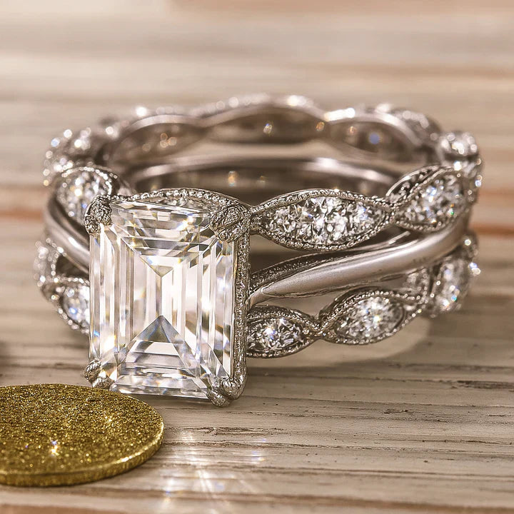 Vintage Sølv Lys Lag Ring