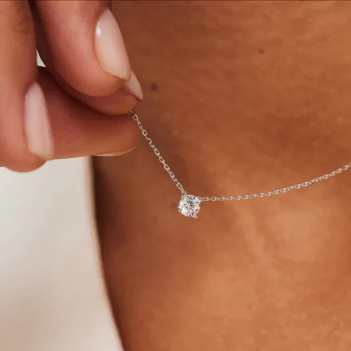 Cléa Moissanite stenen ketting